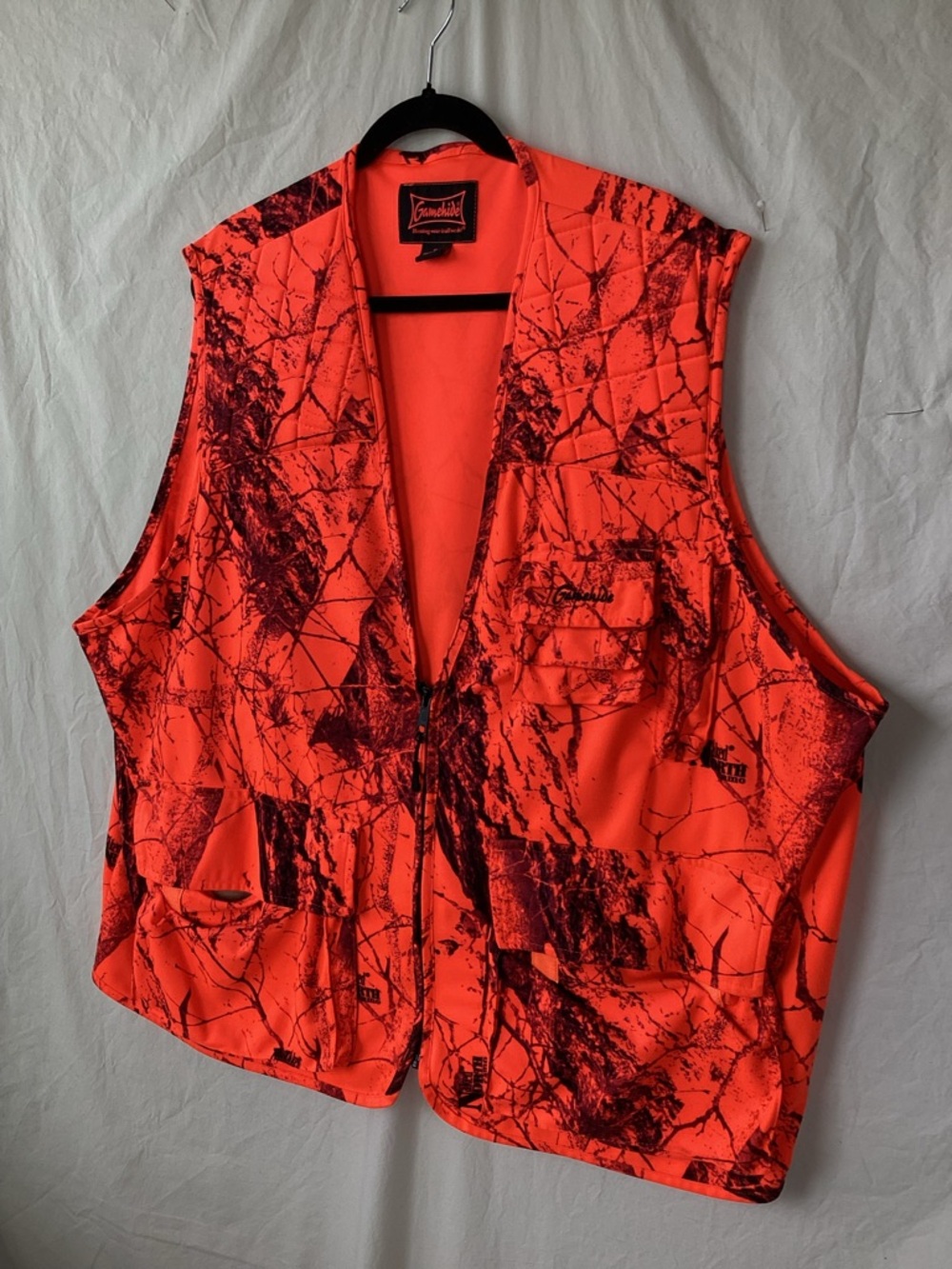 Gamehide Camo Hunting Shooting Vest Hunter Orange Blaze naked North Camo
